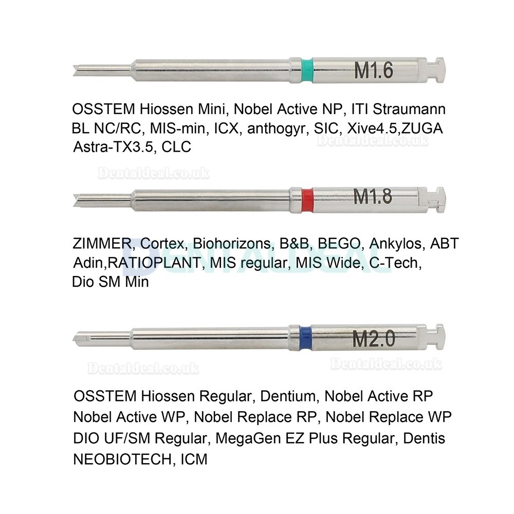 Universal Dental Fractured Implant Screw Retrieval and Removal Kit